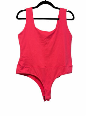 White Birch Neon Pink Tank Bodysuit - Vibrant Summer Style - Size Medium - NWOT
